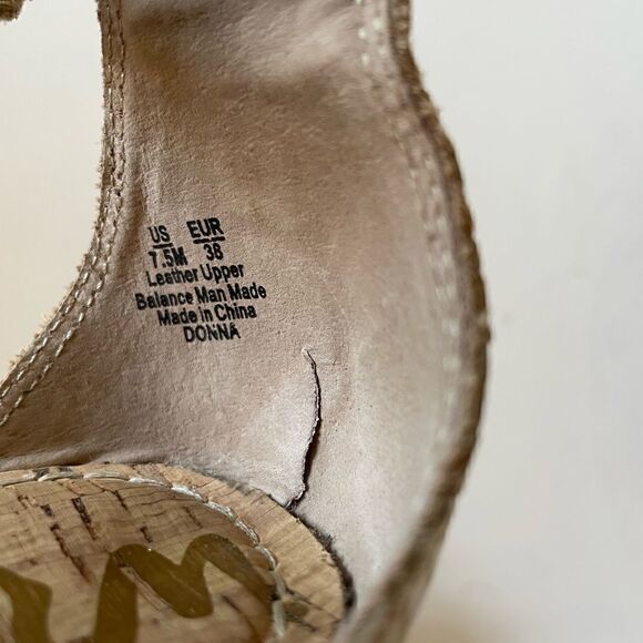 Sam Edelman White Leather Gladiator Sandals Size 7.5M - Picture 9 of 9